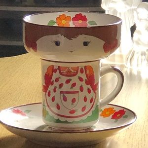 Vintage 3 piece Stacking dish set